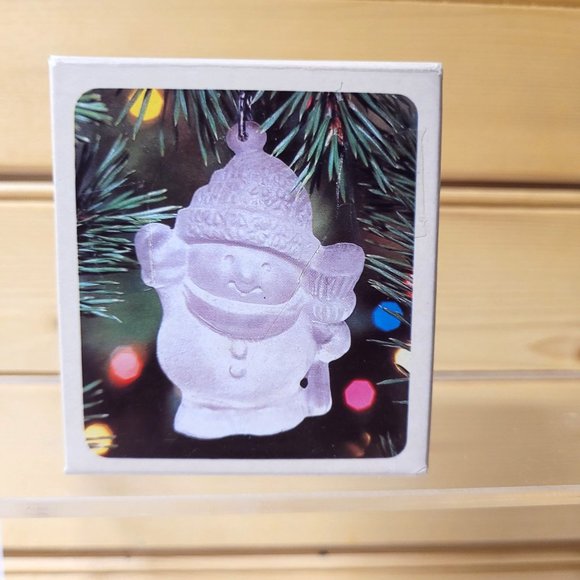 Keepsake Ornament 3 Hallmark Vintage Perky Penguin Cinnamon Bear Frosted Images - Picture 7 of 7